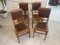 Art Nouveau Dining Chairs in Oak, Set of 4, Image 6