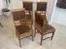 Art Nouveau Dining Chairs in Oak, Set of 4, Image 1