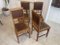 Art Nouveau Dining Chairs in Oak, Set of 4, Image 8