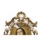 Cornucopia religiosa vintage de bronce dorado con Madona Virgen Inmaculada Conception, Imagen 2