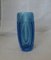 Böhmische Vintage Bullet Vase aus blauem Glas von Rudolph Schrotter, 1950er 6