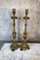 18th Century Italian Painted and Gilt Wooden Candlesticks, 1760s, Set of 2 2