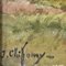 Jean Chiffony, Paesaggio con laghetto, fine XIX secolo, Olio su tela, con cornice, Immagine 7