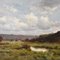 Jean Chiffony, Paesaggio con laghetto, fine XIX secolo, Olio su tela, con cornice, Immagine 5