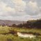 Jean Chiffony, Paesaggio con laghetto, fine XIX secolo, Olio su tela, con cornice, Immagine 4