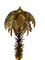 Lampada da terra Hollywood Regency in metallo dorato a forma di palma, metà e fine XX secolo, Immagine 5