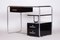 Bauhaus Black Writing Desk in Chrome-Plated Steel, Germany, 1930s 4