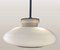 Opaline Glass Pendant Lamp for Kitchen Counter Upcycled from Vintage Glass Shade, 1960 3