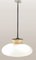 Opaline Glass Pendant Lamp for Kitchen Counter Upcycled from Vintage Glass Shade, 1960 5