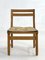 Oak and Fabric Raphael Dining Chairs attributed to Guillerme and Chambron for Votre Maison, 1960s, Set of 4, Image 4