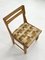 Oak and Fabric Raphael Dining Chairs attributed to Guillerme and Chambron for Votre Maison, 1960s, Set of 4, Image 6