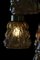Lámpara colgante de vidrio ámbar, años 60, Imagen 4