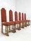 Stühle im Louis XIII Stil aus Holz & Stoff, 8 . Set 11