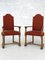 Louis XIII Style Chairs in Wood and Fabric, Set of 8, Image 6