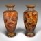 Edwardian English Ceramic Flower Vases, 1910, Set of 2 2