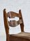 Sedie da pranzo in legno e tessuto di Guillerme Et Chambron, anni '50, set di 6, Immagine 4