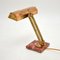 Art Deco French Brass and Marble Desk Lamp, 1920s 7