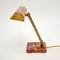 Lámpara de escritorio francesa Art Déco de latón y mármol, años 20, Imagen 6