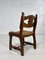 Esszimmerstühle aus Holz mit Sitz aus geflochtenem Stroh von Guillerme Et Chambron für Votre Maison, 1950er, 4 . Set 4