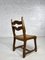 Stühle aus Eiche & Geflochtenem Stroh von Guillerme Et Chambron für Votre Maison, 1950er, 2er Set 6