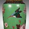 Japanische Baluster Vasen mit Cloisonné-Blumen, 2er Set 9