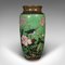 Japanese Cloisonne Flower Baluster Vases, Set of 2 3