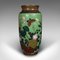 Japanese Cloisonne Flower Baluster Vases, Set of 2, Image 4