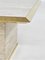 Travertine and Brass Coffee Table 5