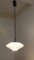 Lampada da soffitto vintage con paralume in vetro decorato su metallo di Doria, anni '70, Immagine 6