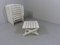 Wooden Garden Chairs & Footstool from Herlag, 1970s, Set of 5 7