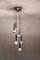 Lámpara de araña Mid-Century más grande de cromo, años 60, Imagen 2