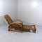 Two Tone Rattan Deck Chair, 1960s 1
