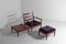 Mid-Century Chairs, Coffee Table & Ottoman, Belgium, 1960s, Set of 11 7