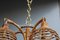 Lámpara de araña italiana de bambú, 1950, Imagen 12
