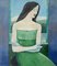 Lidia Wiencek, Ritratto in abito verde, Olio su tela, 2002, Immagine 1
