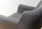 Gray Fabric Armchairs, Set of 2, Image 3