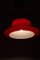 Lámpara alemana de vidrio rojo blanco de Doria Leuchten, años 60, Imagen 15