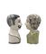 Half Bust Sculptures by Tarcisio Tosin for La Freccia, Vicenza, Italy, 1960s, Set of 2 7