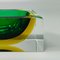 Rectangular Green and Yellow Ashtray or Catchall by Flavio Poli for Seguso, Italy, 1960s 5