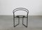 La Tonda Chairs in Black Lacquered Metal by Mario Botta for Alias 1980s, Set of 6, Image 5