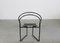 La Tonda Chairs in Black Lacquered Metal by Mario Botta for Alias 1980s, Set of 6, Image 4