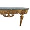 Antique French Console Table in Gilt Bronze with Green Marble Top 8