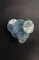Glass Wall Sconces with Iridescent Alabaster Blue Discs, 1990, Set of 2 6