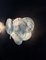 Glass Wall Sconces with Iridescent Alabaster Blue Discs, 1990, Set of 2, Image 12