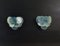 Glass Wall Sconces with Iridescent Alabaster Blue Discs, 1990, Set of 2 2