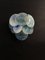 Glass Wall Sconces with Iridescent Alabaster Blue Discs, 1990, Set of 2 5