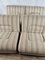 Modular Armchairs in Striped Fabric with Plywood Structure, 1970, Set of 4 2