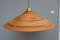 Conical Ceiling Light in Baboo and Brass, Italy, 1950 5