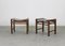 Vintage Hocker aus Eichenholz von Giuseppe Rivadossi, 1970er, 2er Set 5