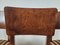 Art Deco Burr Walnut Dining Chairs with Upholstered Seats, 1940, Set of 4, Image 5
